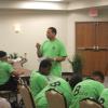 Chris Layne addressed the kids at the beginning of Day 2. 