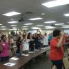 Huntington mayor Steve Williams had the students stand up and participate when providing opening remarks for the 2013 B4 (Be Strong, Be Positive, Be Ready, Believe) youth program at Marshall University in Huntington, W.Va.