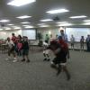 Fitness instructor Ryan Arnett of Ashland, Ky., had the kids go through a series of exercises.