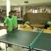 The kids were able to play ping pong and pool in the student center. 