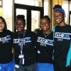 B4 students pose for pictures before Day 2 begins at Marshall University in Huntington, W.Va.